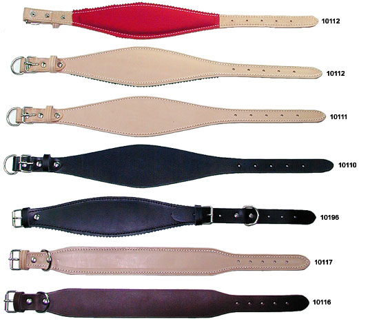 Sewn and Lined Greyhound and Whippet Collars