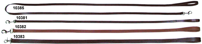 Leather Leashes with a Sewn Finish